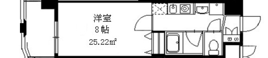 神戸市灘区六甲町(JR東海道本線(近畿)六甲道駅)のマンション賃貸物件 間取画像