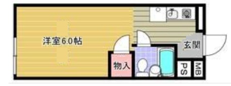 神戸市東灘区住吉宮町(JR東海道本線(近畿)住吉駅)のマンション賃貸物件 間取画像