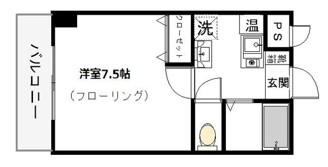 神戸市東灘区本山南町(阪神本線青木駅)のマンション賃貸物件 間取画像