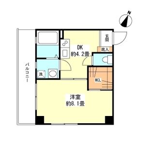 神戸市灘区岩屋北町(JR東海道本線(近畿)灘駅)のマンション賃貸物件 間取画像