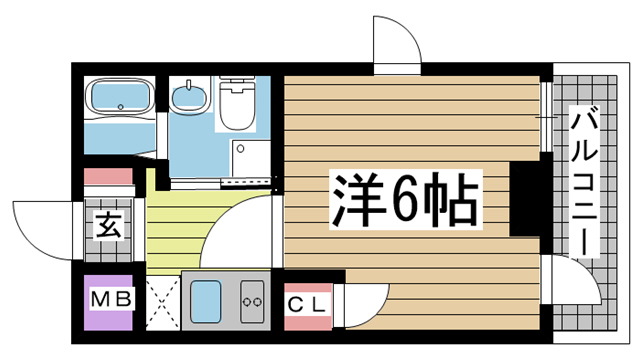 神戸市灘区水道筋(JR東海道本線(近畿)灘駅)のマンション賃貸物件 間取画像