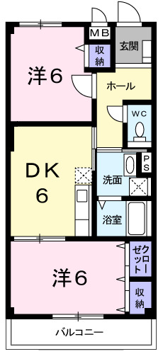 神戸市西区北別府(神戸市営地下鉄線伊川谷駅)のマンション賃貸物件 間取画像