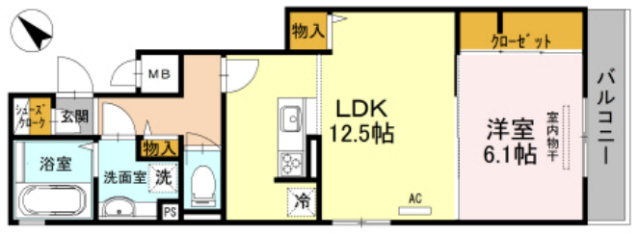 神戸市東灘区住吉本町(JR東海道本線(近畿)住吉駅)のアパート賃貸物件 間取画像