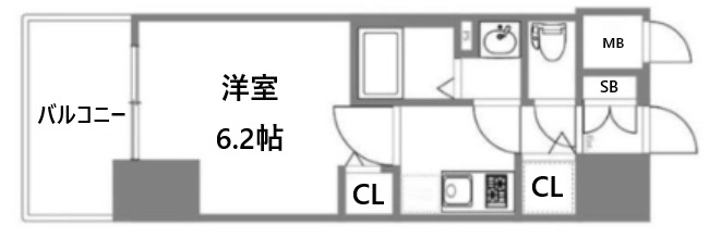 神戸市中央区布引町(JR東海道本線(近畿)三ノ宮駅)のマンション賃貸物件 間取画像