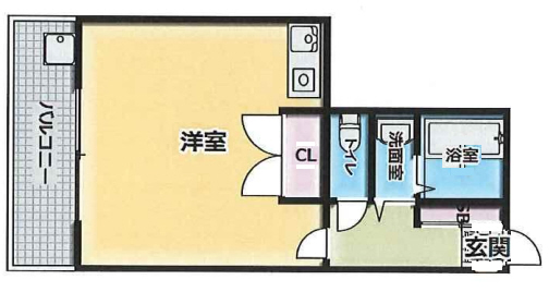 神戸市中央区元町通(JR東海道本線(近畿)元町駅)のマンション賃貸物件 間取画像
