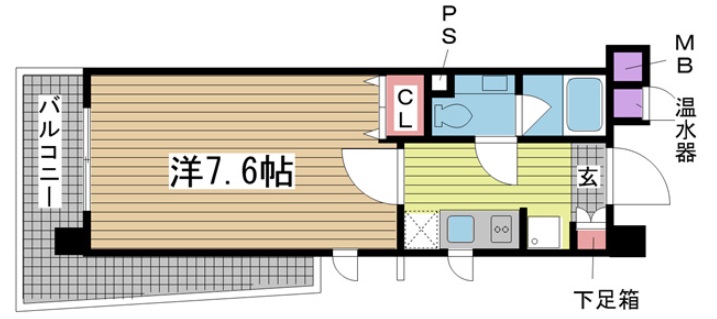 神戸市中央区北本町通(JR東海道本線(近畿)三ノ宮駅)のマンション賃貸物件 間取画像