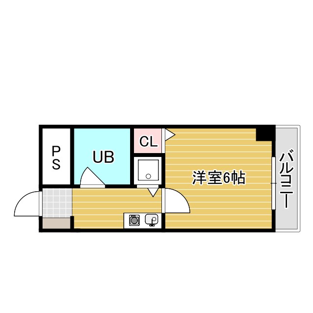 神戸市中央区生田町(JR東海道本線(近畿)三ノ宮駅)のマンション賃貸物件 間取画像