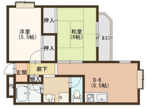 神戸市東灘区住吉宮町(阪神本線住吉駅)のマンション賃貸物件 間取画像