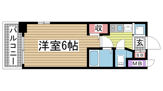 神戸市中央区加納町(JR東海道本線(近畿)三ノ宮駅)のマンション賃貸物件 間取画像