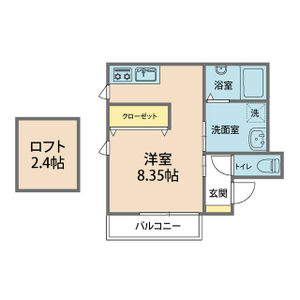 神戸市長田区蓮宮通(山陽電鉄線西代駅)のアパート賃貸物件 間取画像