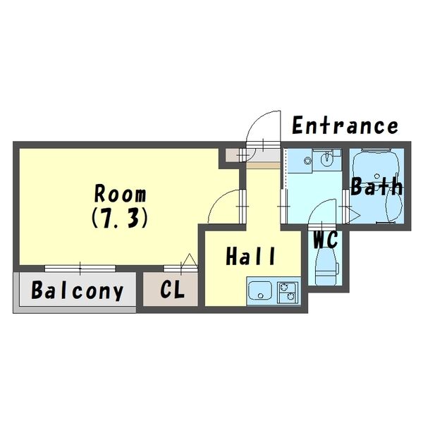 神戸市須磨区東町(山陽電鉄線東須磨駅)のアパート賃貸物件 間取画像
