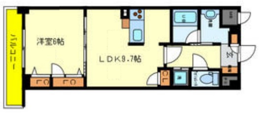 神戸市東灘区本山北町(阪急神戸線岡本駅)のマンション賃貸物件 間取画像
