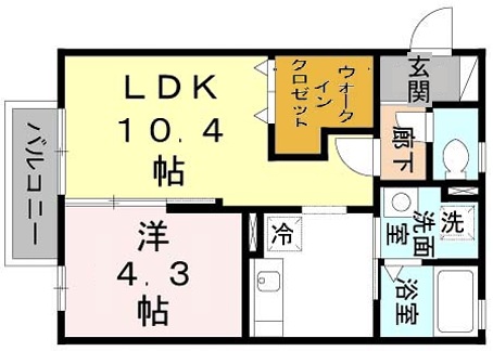 神戸市北区鈴蘭台東町(神戸電鉄粟生線鈴蘭台駅)のアパート賃貸物件 間取画像