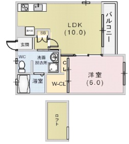 神戸市北区鈴蘭台南町(神戸電鉄有馬線鈴蘭台駅)のアパート賃貸物件 間取画像