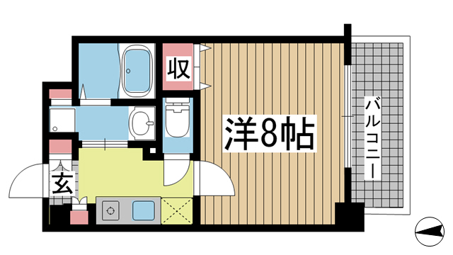 神戸市灘区千旦通(JR東海道本線(近畿)六甲道駅)のマンション賃貸物件 間取画像