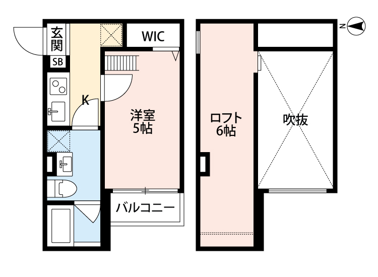 神戸市垂水区五色山(山陽電鉄線霞ヶ丘駅)のアパート賃貸物件 間取画像