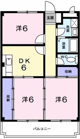 神戸市西区玉津町新方(JR山陽本線明石駅)のマンション賃貸物件 間取画像