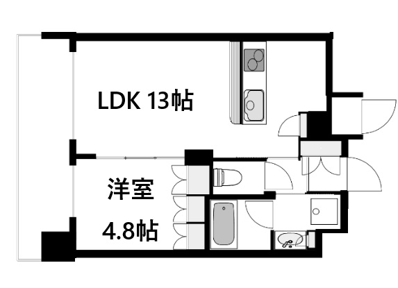 神戸市灘区山田町(阪急神戸線六甲駅)のマンション賃貸物件 間取画像