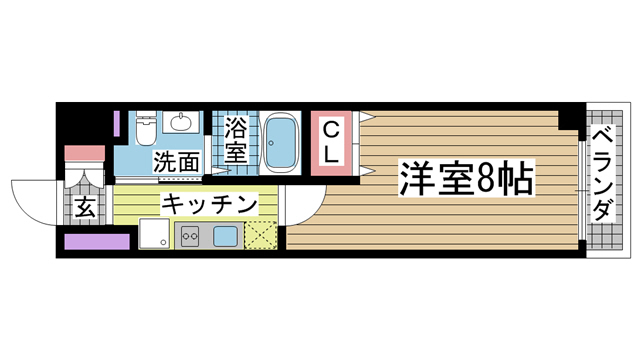 神戸市須磨区衣掛町(JR山陽本線須磨海浜公園駅)のマンション賃貸物件 間取画像