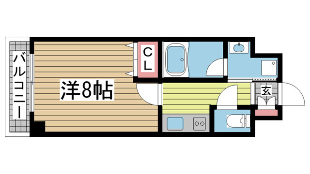 神戸市中央区浜辺通(JR東海道本線(近畿)三ノ宮駅)のマンション賃貸物件 間取画像