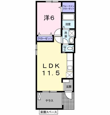 神戸市西区玉津町出合(JR山陽本線明石駅)のアパート賃貸物件 間取画像
