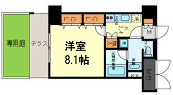 神戸市東灘区田中町(JR東海道本線(近畿)摂津本山駅)のマンション賃貸物件 間取画像