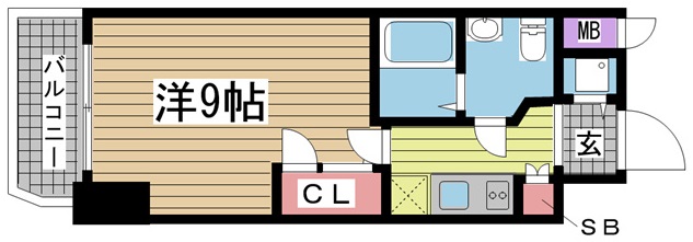 神戸市中央区磯上通(JR東海道本線(近畿)三ノ宮駅)のマンション賃貸物件 間取画像