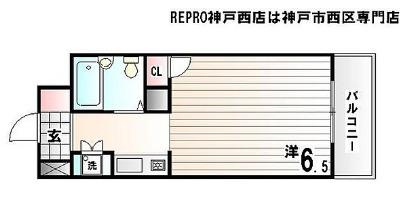 神戸市西区南別府(神戸市営地下鉄線伊川谷駅)のマンション賃貸物件 間取画像