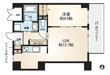 神戸市東灘区甲南町(JR東海道本線(近畿)摂津本山駅)のマンション賃貸物件 間取画像