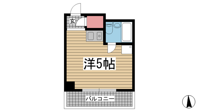 神戸市中央区北長狭通(JR東海道本線(近畿)元町駅)のマンション賃貸物件 間取画像
