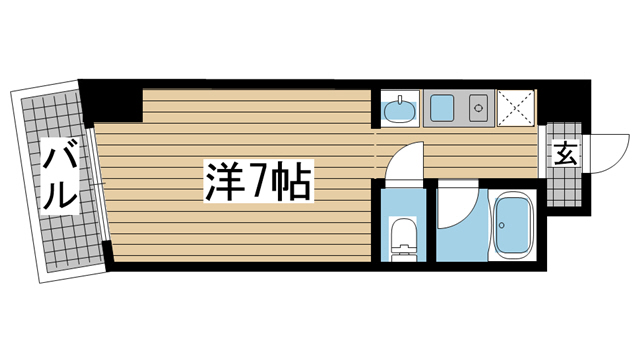 神戸市中央区海岸通(JR東海道本線(近畿)元町駅)のマンション賃貸物件 間取画像