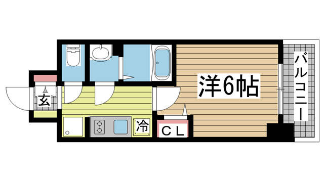 神戸市兵庫区西出町(JR東海道本線(近畿)神戸駅)のマンション賃貸物件 間取画像
