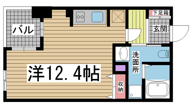 神戸市中央区小野柄通(JR東海道本線(近畿)三ノ宮駅)のマンション賃貸物件 間取画像