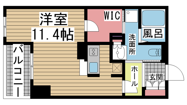 神戸市中央区小野柄通(JR東海道本線(近畿)三ノ宮駅)のマンション賃貸物件 間取画像