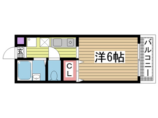 神戸市長田区戸崎通(神戸市営地下鉄線板宿駅)のアパート賃貸物件 間取画像