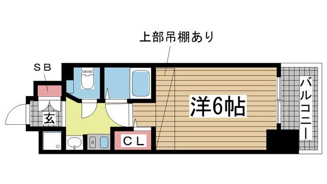 神戸市中央区加納町(JR東海道本線(近畿)三ノ宮駅)のマンション賃貸物件 間取画像