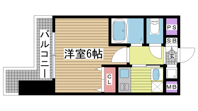 神戸市中央区花隈町(JR東海道本線(近畿)元町駅)のマンション賃貸物件 間取画像