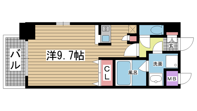 神戸市中央区元町通(JR東海道本線(近畿)元町駅)のマンション賃貸物件 間取画像