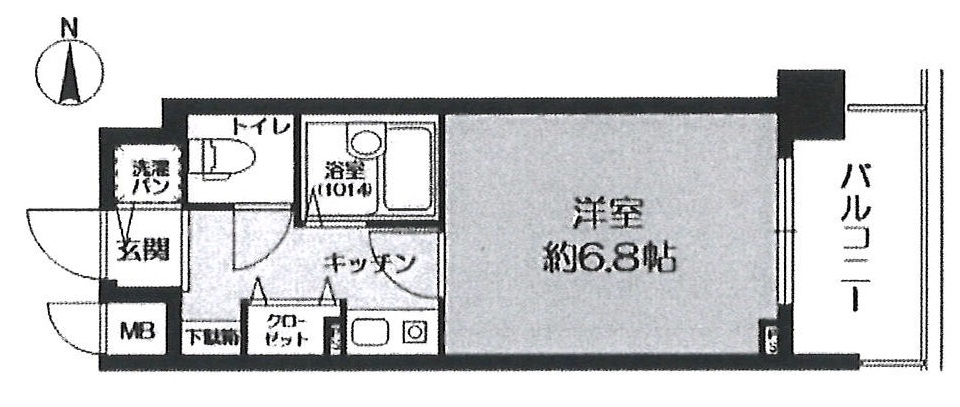 神戸市中央区北長狭通(JR東海道本線(近畿)元町駅)のマンション賃貸物件 間取画像