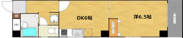 神戸市灘区徳井町(JR東海道本線(近畿)六甲道駅)のマンション賃貸物件 間取画像