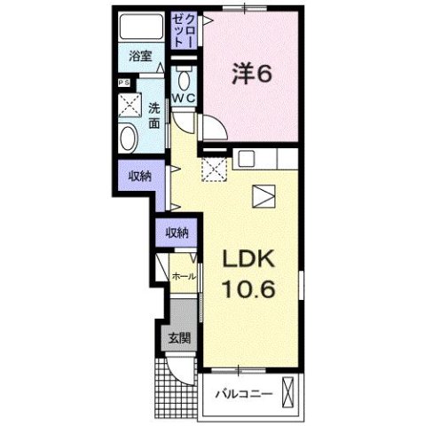 神戸市北区道場町道場(神戸電鉄三田線神鉄道場駅)のアパート賃貸物件 間取画像