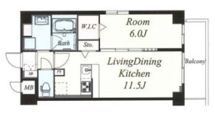 神戸市東灘区本山北町(JR東海道本線(近畿)摂津本山駅)のマンション賃貸物件 間取画像