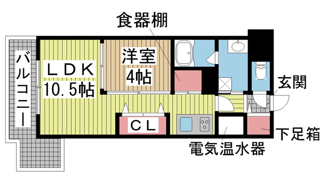 神戸市東灘区御影郡家(阪急神戸線御影駅)のマンション賃貸物件 間取画像