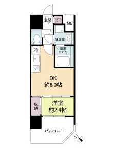神戸市中央区北長狭通(JR東海道本線(近畿)元町駅)のマンション賃貸物件 間取画像
