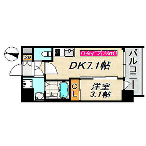 神戸市中央区琴ノ緒町(JR東海道本線(近畿)三ノ宮駅)のマンション賃貸物件 間取画像