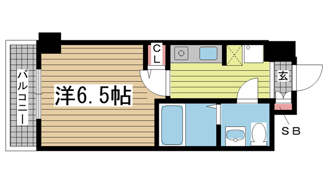 神戸市中央区中町通(JR東海道本線(近畿)神戸駅)のマンション賃貸物件 間取画像