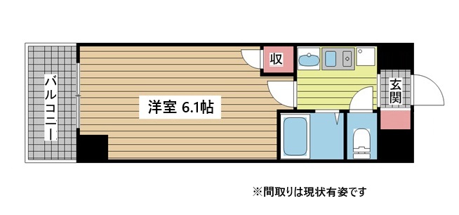 神戸市中央区生田町(神戸市営地下鉄線新神戸駅)のマンション賃貸物件 間取画像