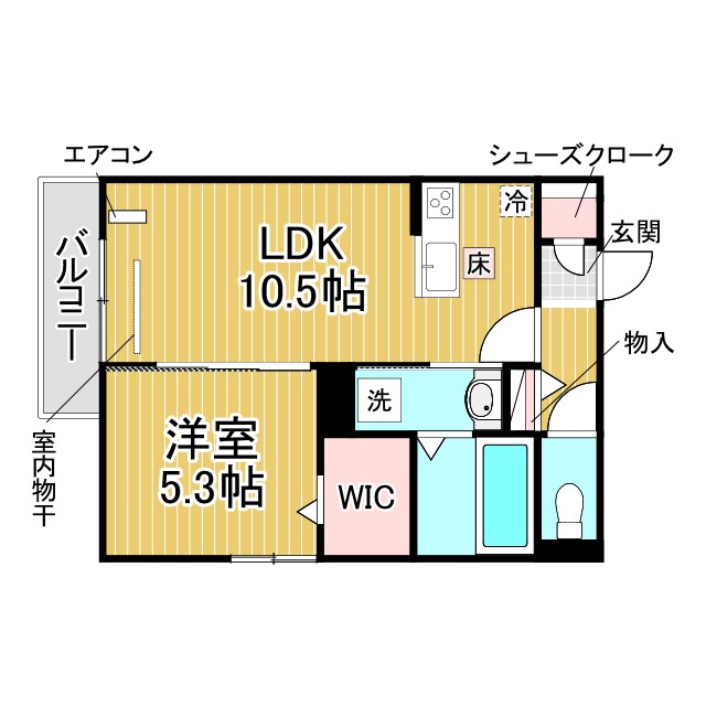 神戸市長田区大塚町(神戸高速線高速長田駅)のアパート賃貸物件 間取画像