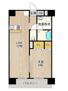 神戸市中央区生田町(JR東海道本線(近畿)三ノ宮駅)のマンション賃貸物件 間取画像