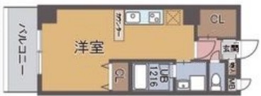 神戸市兵庫区駅南通(JR山陽本線兵庫駅)のマンション賃貸物件 間取画像
